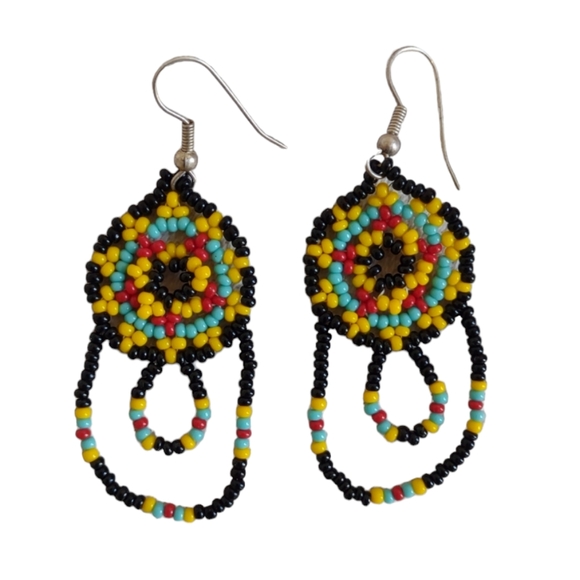 Beaded Earrings Southwestern - Picture 1 of 6